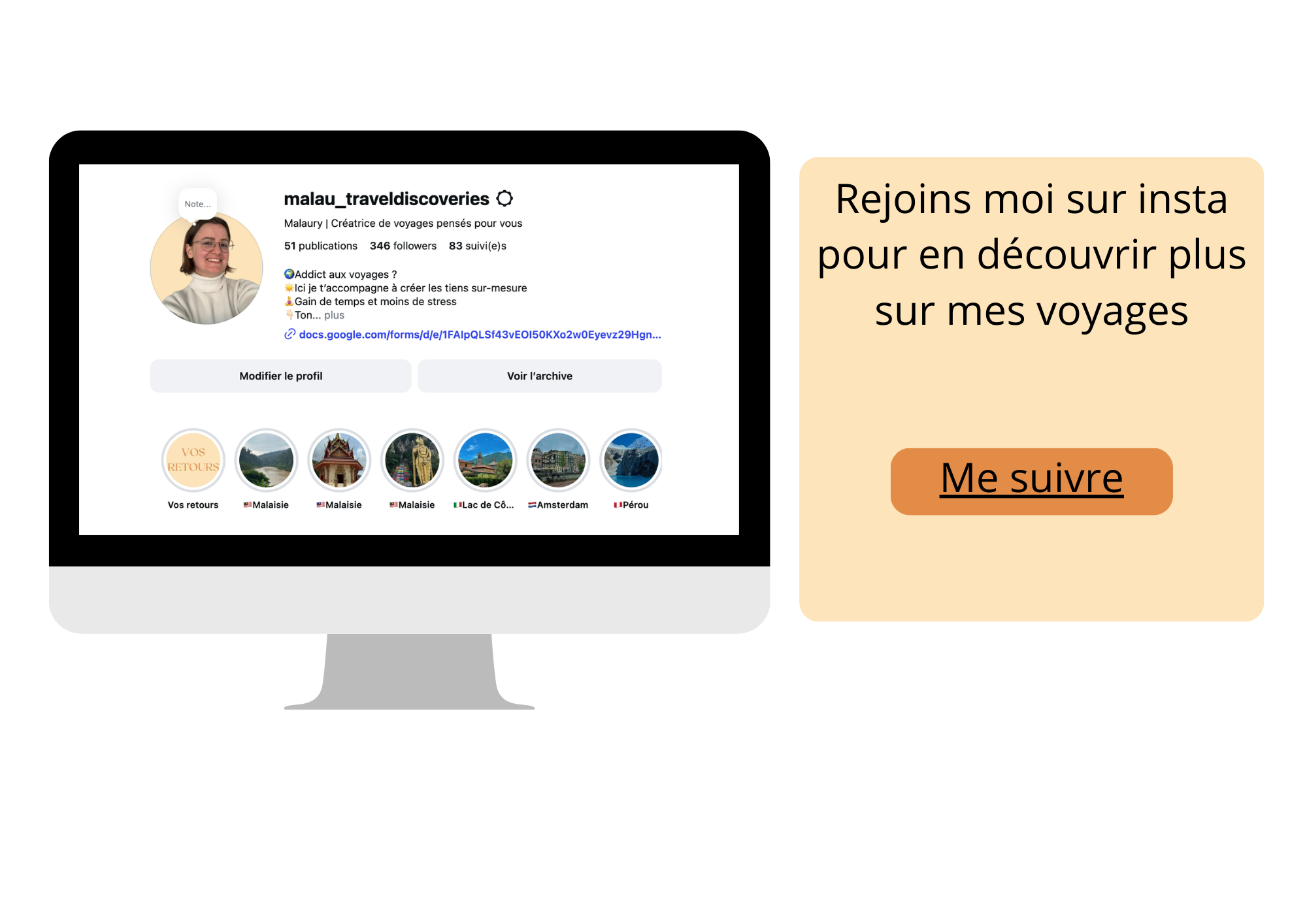 Rejoins moi sur insta pour en découvrir plus sur mes voyages (2)