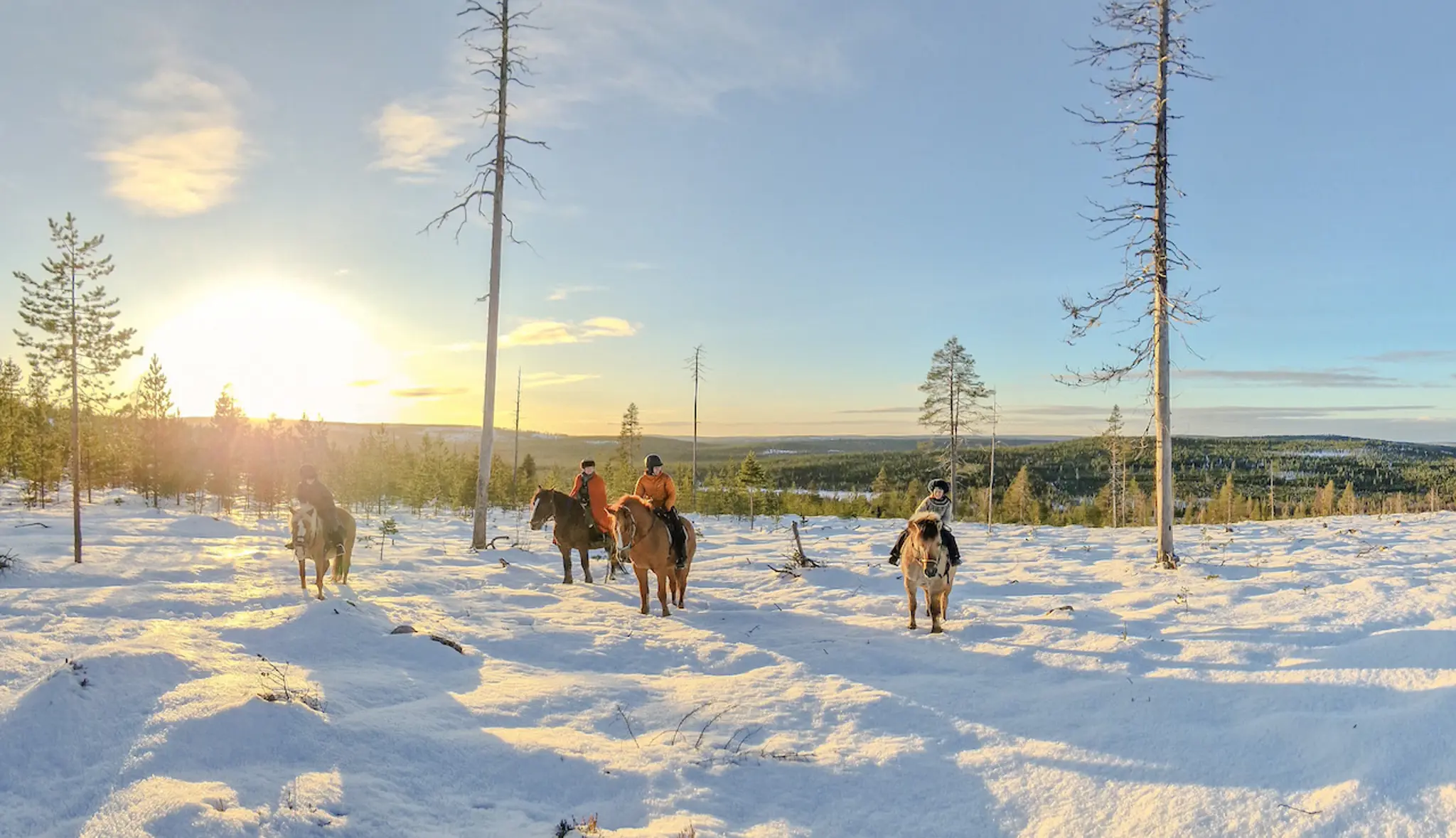 voyage-en-laponie-en-famille-balade-à-cheval